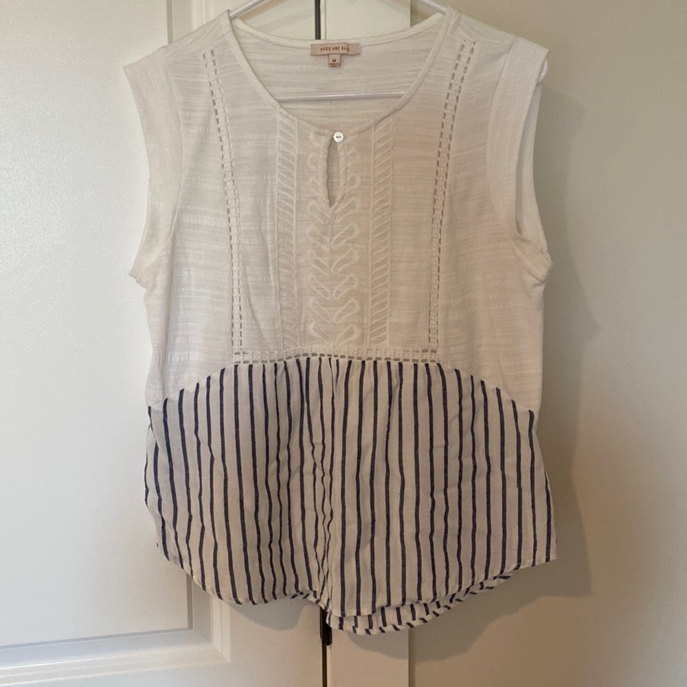 Skies are Blue sleeveless blouse